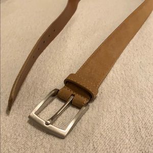 Brooks Brothers Tan Felt Textured Belt (40 waist)